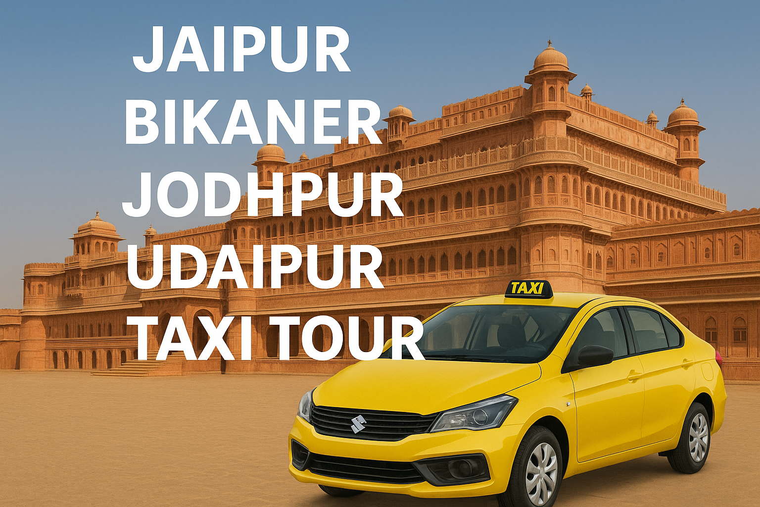  jaipur-bikaner-udaipur-taxi-tour